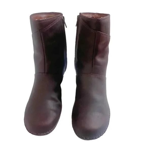 Merrell Emma Brown Leather Mid Calf Boots in Brunette Women's Size 7 - Picture 3 of 11